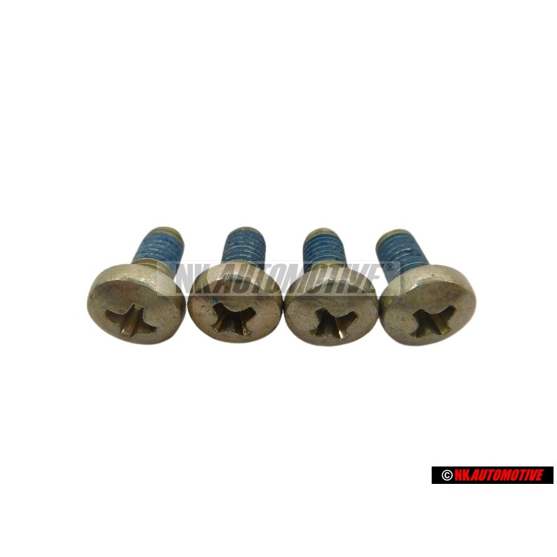 4x Genuine VW Oval Head Bolt Self Locking - N 01412913