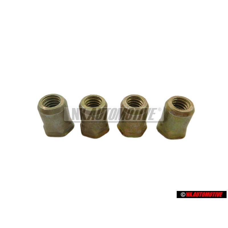 4x Genuine VW Threaded Rivet - 443877437A