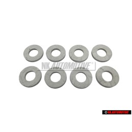 8x Genuine VW Washer 6.5x14x1.6 - N 0115477