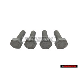 4x Genuine VW Hexagon Bolt M6x20 - N 01021723