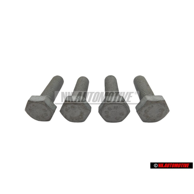 4x Genuine VW Hexagon Bolt M6x20 - N 01021723