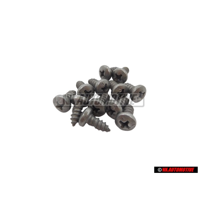 12x Genuine VW Oval Head Panel Screw - N 0139655