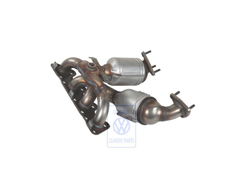 Genuine VW Exhaust Manifold With Catalytic Converter - 06F253031RX