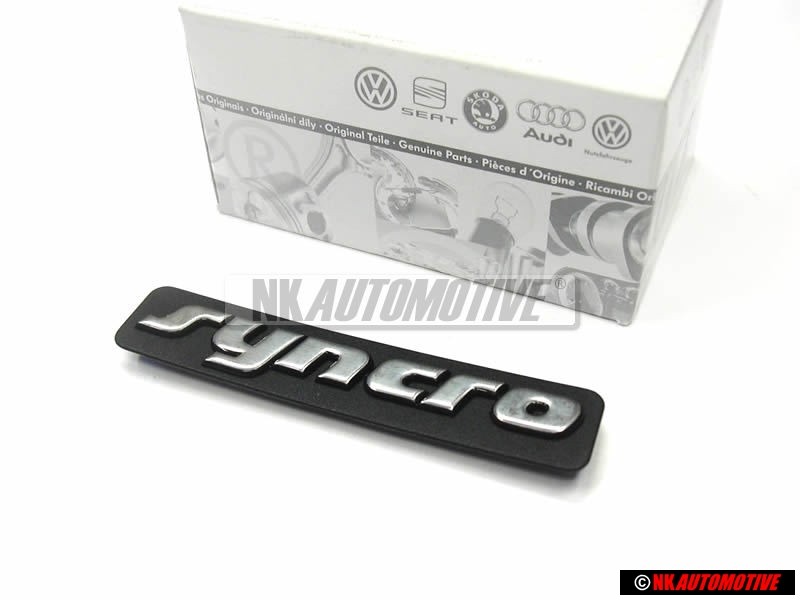 Genuine VW Syncro Side Moulding Badge Emblem - 1H6853714B GX2
