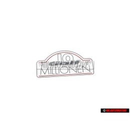 Genuine VW '10 MILLIONEN' Rear Boot Decal Sticker - 191853750J YG9