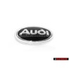 Genuine Audi Front Fender Side Badge Emblem Black Chrome - 895853621A 01C