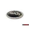 Genuine Audi Front Fender Side Badge Emblem Black Chrome - 8D0853621B 2ZZ