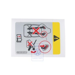 Genuine VW Data Plate - 1K0010615K