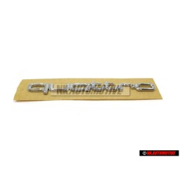 Genuine Audi QUATTRO Rear Boot Badge Emblem Chrome - 8A0853737C 2ZZ