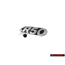 Genuine VW R50 Front Grill Badge Emblem Chrome - 7L9853679