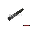 Genuine VW VOLKSWAGEN Rear Badge Emblem Brushed Silver - 171853685A