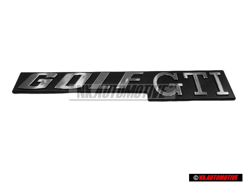 Genuine VW GOLF GTI Rear Badge Emblem Brushed Silver - 171853687K EG8