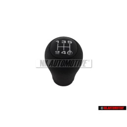 Genuine Audi Gearstick Knob (Leatherette) Satin Black - 4A0711141R 01C