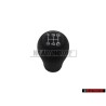 Genuine Audi Gearstick Knob (Leatherette) Satin Black - 4A0711141R 01C