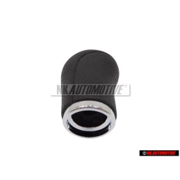 Genuine Audi Gearstick Knob (Leatherette) Satin Black - 4A0711141R 01C