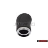 Genuine Audi Gearstick Knob (Leatherette) Satin Black - 4A0711141R 01C