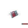 Genuine Audi S6 Steering Wheel Badge Emblem Chrome Red - 4A0419685A