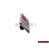 Genuine Audi S6 Steering Wheel Badge Emblem Chrome Red - 4A0419685A