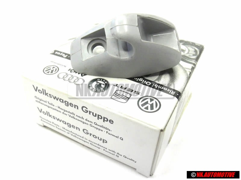 Genuine VW Sun Visor Clip Hook Hanger Bracket Holder Grey - 191857559 H50