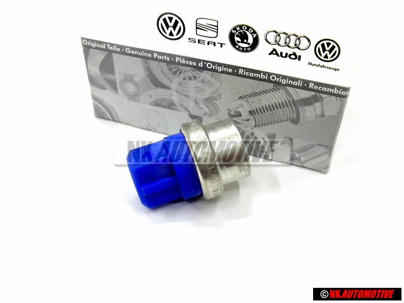 Genuine VW Temperature Sensor 2 pin Blue 20mm - 025906041A