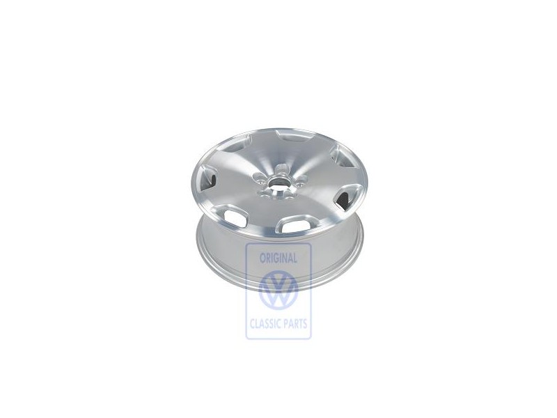 Genuine VW Aluminium Rim Bright Chrome - 1J0601025AK1Z2