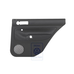 Genuine VW Door Panel Trim (Leather) Black/Black - 1J9867212ALHWU
