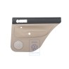 Genuine VW Door Panel Trim (Leather) Black/Light Beige - 1J9867212ALHWV