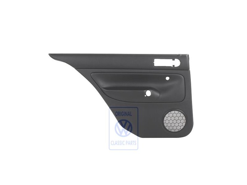 Genuine VW Door Panel Trim (Leather) Black/Black - 1J5867211BGLKU