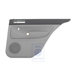 Genuine VW Door Panel Trim (Cloth) Black/Flannel Grey - 1J5867212ADJGH