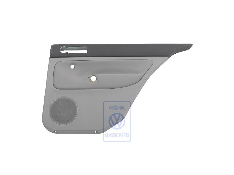 Genuine VW Door Panel Trim (Cloth) Black/Flannel Grey - 1J5867212ADJGH