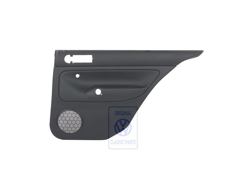 Genuine VW Door Panel Trim (Leather) Black/Black - 1J5867212ALHSA