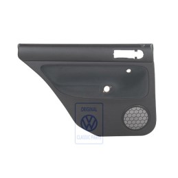 Genuine VW Door Panel Trim (Cloth) Black/Black - 1J9867211S HWK