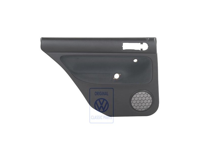 Genuine VW Door Panel Trim (Cloth) Black/Black - 1J9867211S HWK