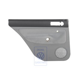 Genuine VW Door Panel Trim (Cloth) Black/Flannel Grey - 1J9867211S HWL