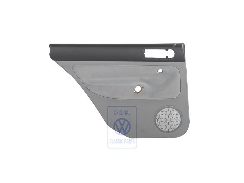 Genuine VW Door Panel Trim (Cloth) Black/Flannel Grey - 1J9867211S HWL