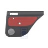 Genuine VW Door Panel Trim (Cloth) Black/Tropical Orange - 1J9867212Q KNP