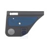 Genuine VW Door Panel Trim (Cloth) Black/Jazz Blue - 1J9867212Q KNT