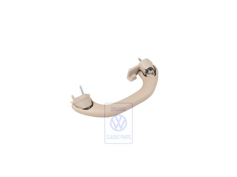 Genuine VW Grab Handle, Folding Light Beige - 1J5857607C 8YS