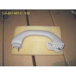 Genuine VW Grab Handle, Folding Pearl Grey - 1J5857607C Y20
