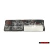 Genuine VW Sticker 'Attention' Change The Toothed Belt Every Km/M - 028010227E