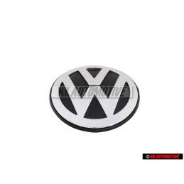 Genuine VW Front Bonnet Hood Badge Emblem Chrome Colours/Black - 1C0853617B ULM