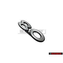 Genuine Audi 80 Rear Boot Badge Emblem Chrome - 811853749