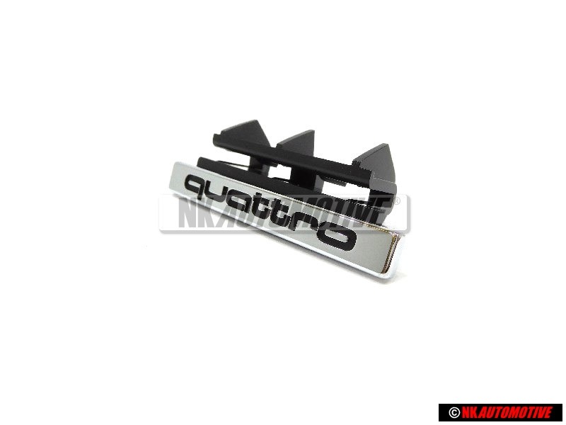 Genuine Audi QUATTRO Front Grill Badge Emblem Chrome - 8K0853736B 2ZZ