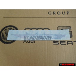 Genuine VW WOLF Rear Boot Badge Emblem Chrome Red - 17S853750AD54T