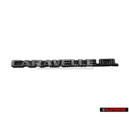 Genuine VW CARAVELLE GL Rear Boot Badge Emblem Brushed Silver - 255853689M