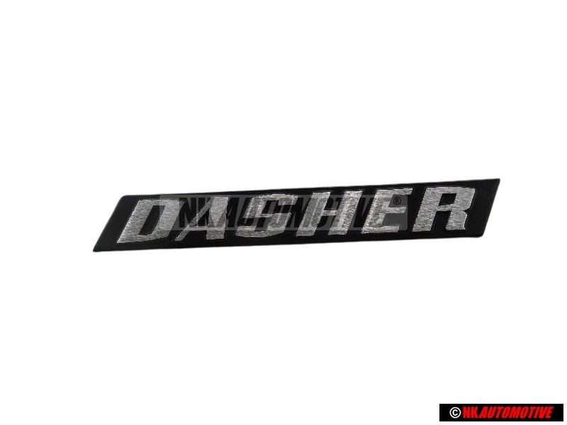 Genuine VW DASHER Rear Boot Badge Emblem Brushed Silver - 321853687H