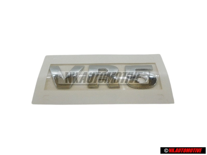 Genuine VW VR5 Rear Boot Badge Emblem Chrome - 3B0853675B 739