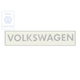 Genuine VW Inscription Silver - 2D3853687 1ZQ