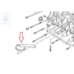 Genuine VW Oil Pipe - 025101149B