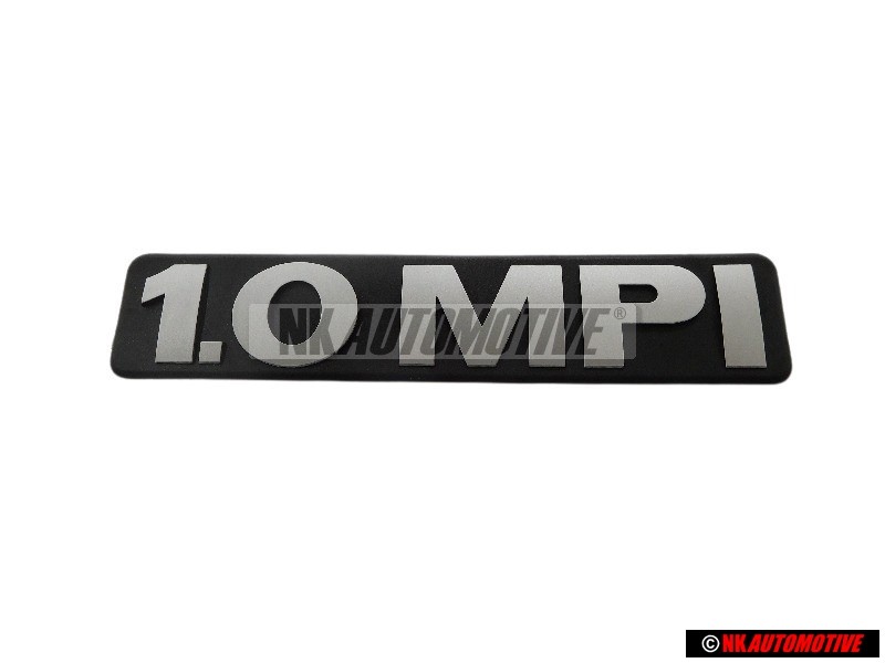 Genuine VW 1.0 MPI Engine Cover Badge Emblem Chrome - 030103929A